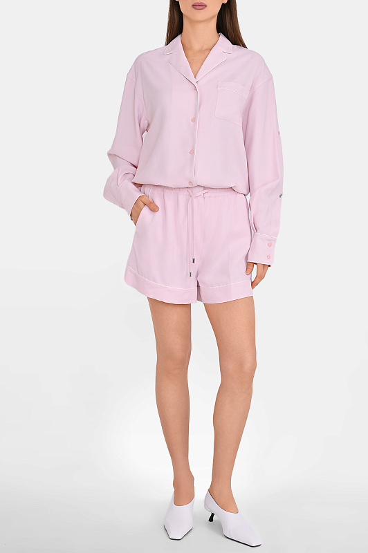 Вискозная блуза SPORTMAX Розовый Женский SPXCOCCO 2612191022600