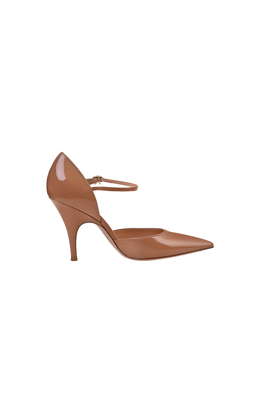 Лакированные босоножки GIANVITO ROSSI Бежевый Женский G41019.95RIC.NUIPRAL Лакированные босоножки GIANVITO ROSSI Бежевый Женский G41019.95RIC.NUIPRAL