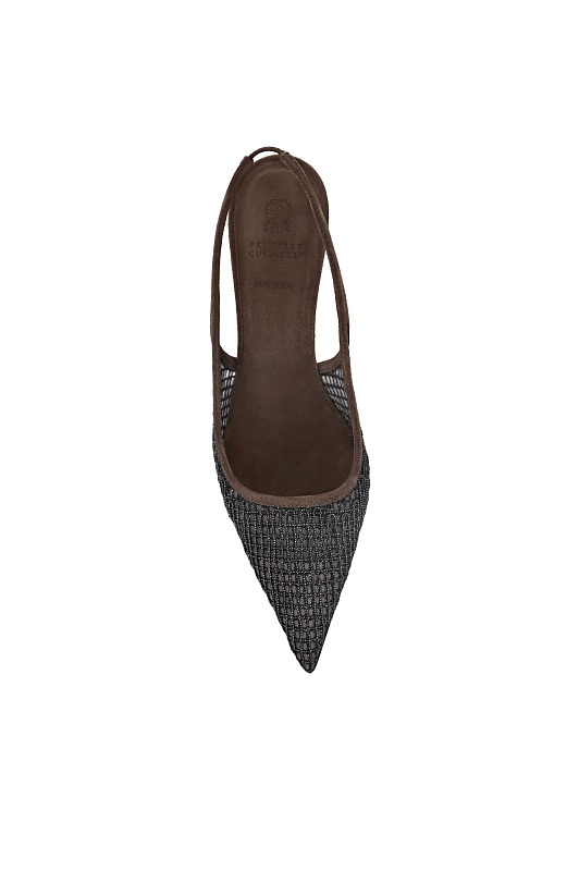 Сетчатые босоножки BRUNELLO  CUCINELLI Черный Женский MZSFC3215