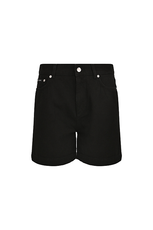 Хлопковые шорты с карманами DOLCE & GABBANA Черный Женский FTC8QD G8OU3 Хлопковые шорты с карманами DOLCE & GABBANA Черный Женский FTC8QD G8OU3