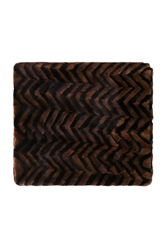Меховой комплект шеврон PALMIOTTI CLAUDIO Черный Unisex SET OF BLANKET +2 CUSHION Меховой комплект шеврон PALMIOTTI CLAUDIO Черный Unisex SET OF BLANKET +2 CUSHION