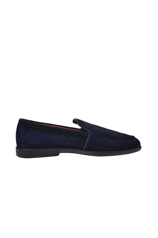 Замшевые лоферы SANTONI Темно-синий Мужской MGAG18829OOTSEAAU60 Замшевые лоферы SANTONI Темно-синий Мужской MGAG18829OOTSEAAU60
