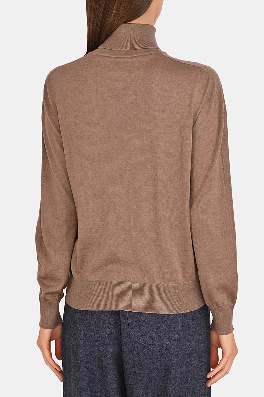 Тонкая водолазка KITON Коричневый Женский D597131458 Тонкая водолазка KITON Коричневый Женский D597131458