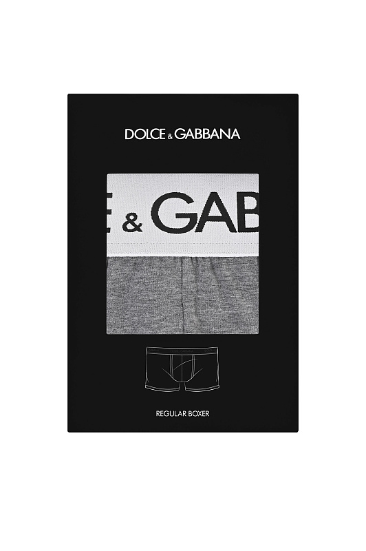 Хлопковые боксеры DOLCE & GABBANA Серый Мужской M4B97JONN97 Хлопковые боксеры DOLCE & GABBANA Серый Мужской M4B97JONN97