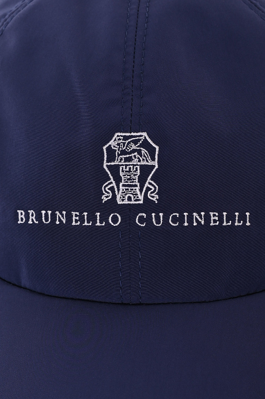 Текстильная кепка BRUNELLO CUCINELLI Темно-синий Мужской MM4799859 Текстильная кепка BRUNELLO CUCINELLI Темно-синий Мужской MM4799859